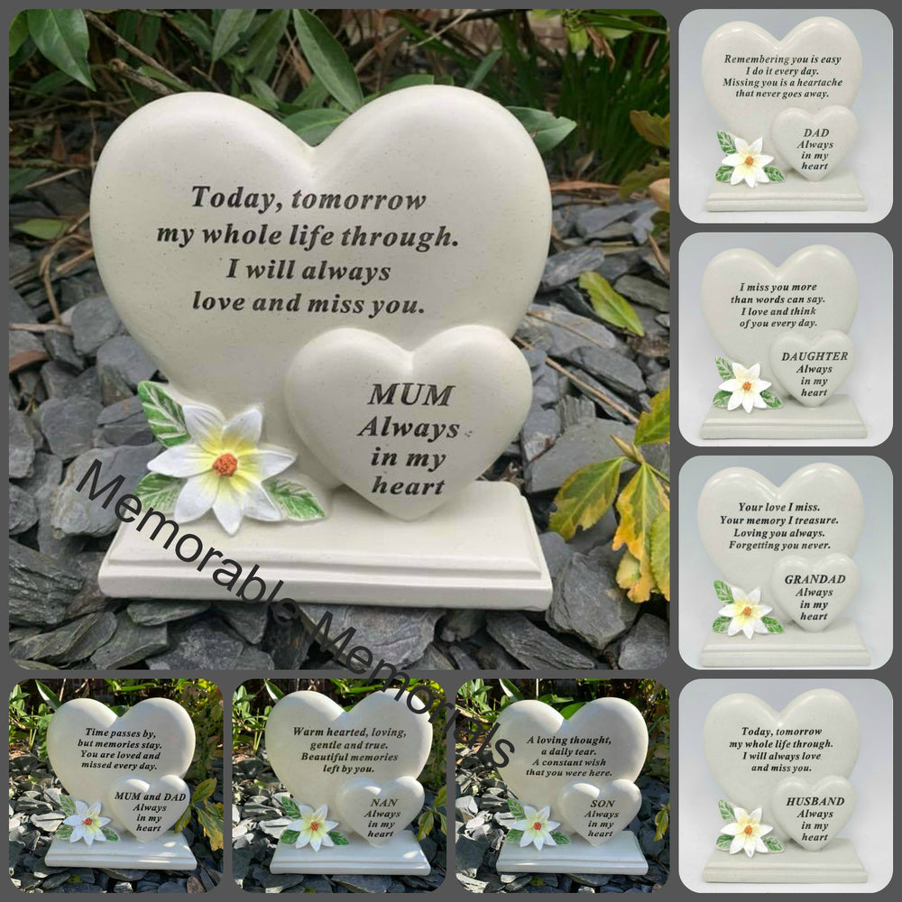 Double Heart Plaque