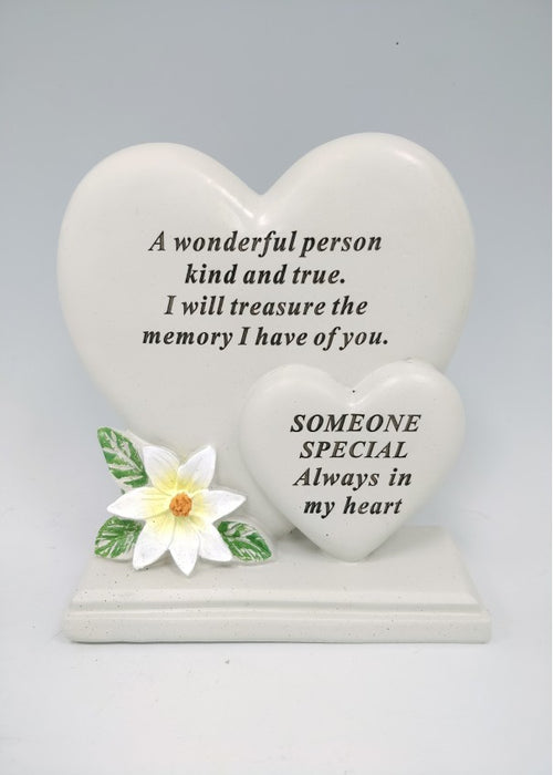 Someone Special Double Heart Plaque