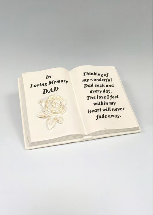 Dad Cream Rose Open Book