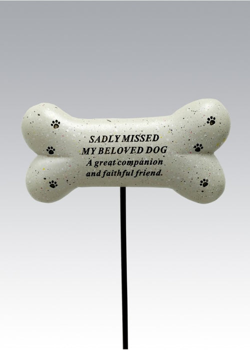 Pet Dog Bone Memorial Stick / Stake