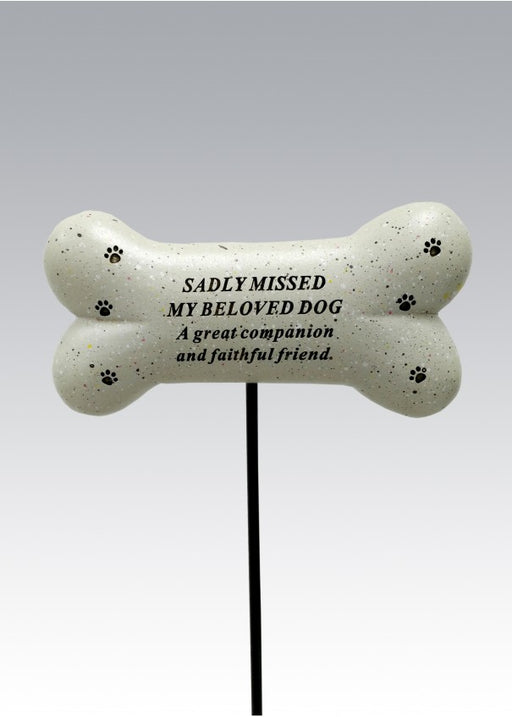 Pet Dog Bone Memorial Stick / Stake