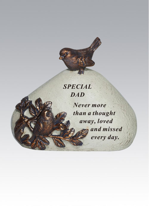 Dad Bronze 3D Bird Plaque