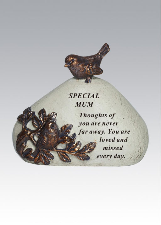 Mum Bronze 3D Bird Plaque
