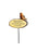 Memorial Robin on Log 3D Bird Stick Stake Pick Plaque Tribute Graveside Ornament