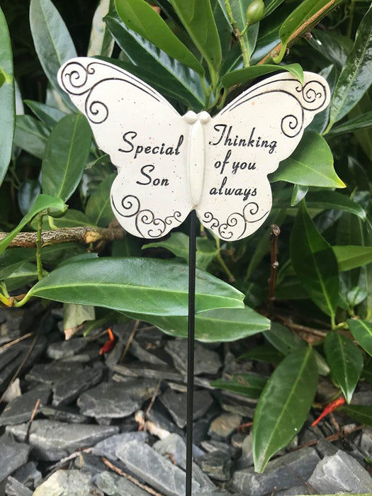 Son Butterfly Stick - Memorial Tribute Spike