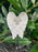 Mum and Dad White & Silver Angel Wings Stick - Memorial Tribute Spike