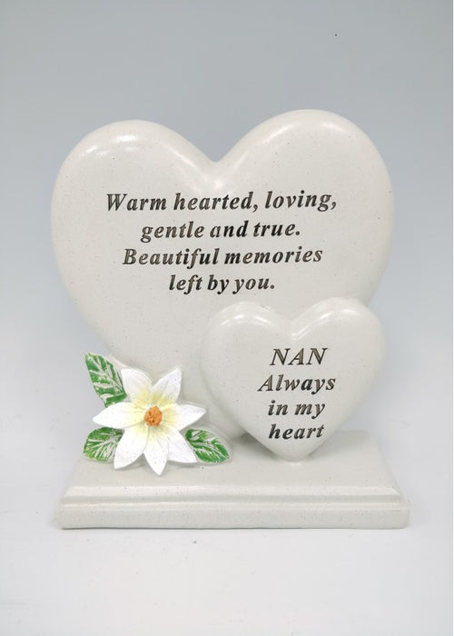 Double Heart Plaque